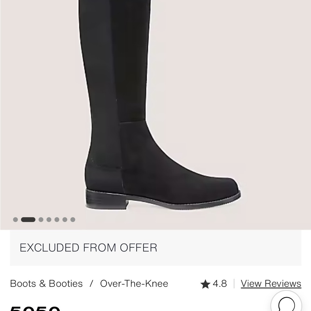 Black Stuart Weitzman boots- really good conditions